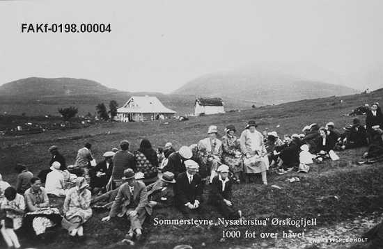 "Oksvikstemne" ved Nysæterstova (1930-1933)  Fotograf: Ukend Eigar: Ole Øystein Nybø
